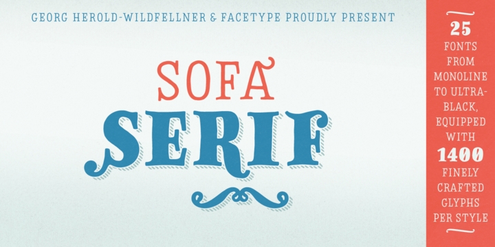 Пример шрифта Sofa Serif Hand Fat 3D 2